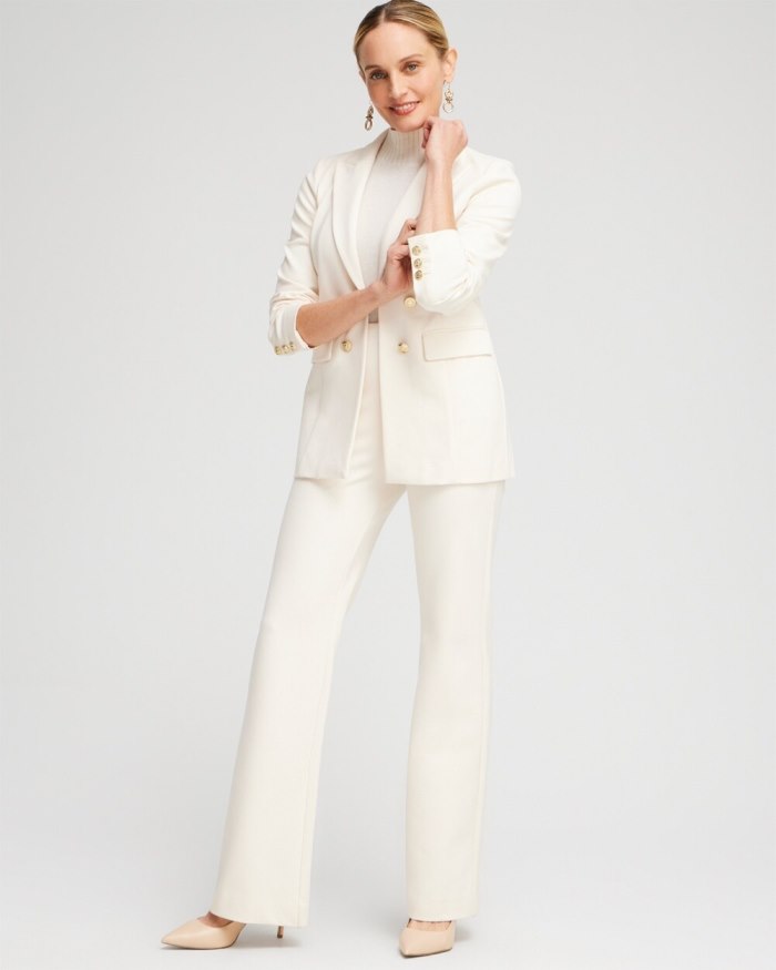 Chicos Ponte Blazer - English Cream