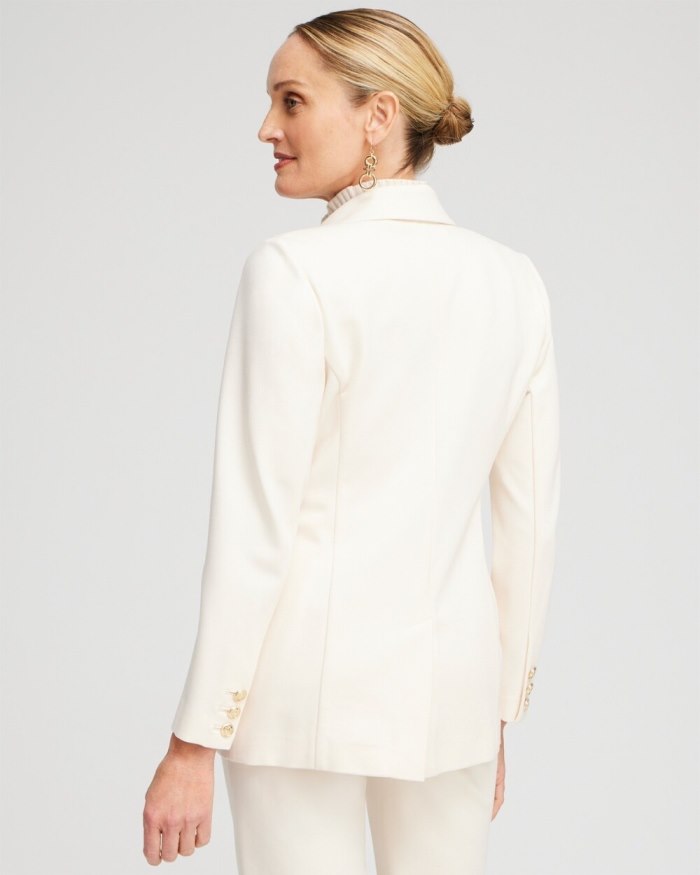 Chicos Ponte Blazer - English Cream