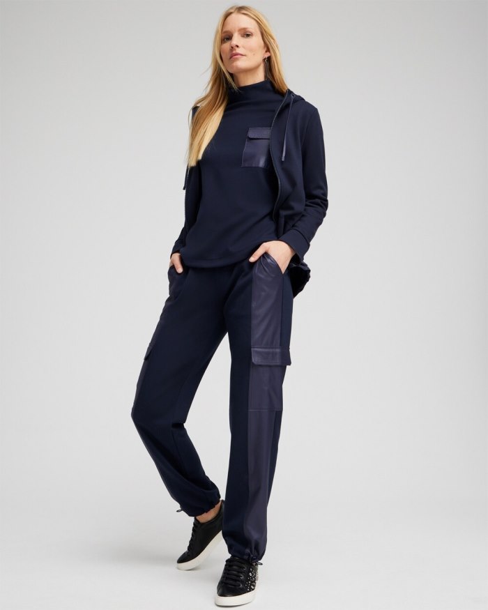 Chicos Zenergy Double Knit Pants - Classic Navy