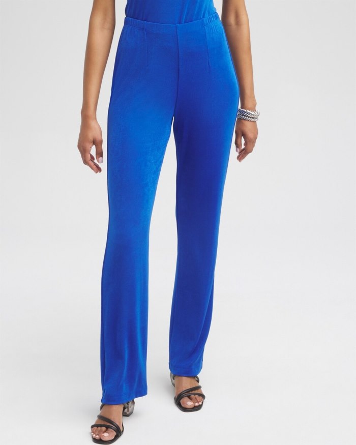 Chicos Travelers No Tummy Pants - Intense Azure