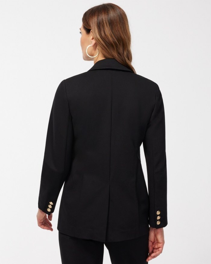 Chicos Ponte Blazer - Black