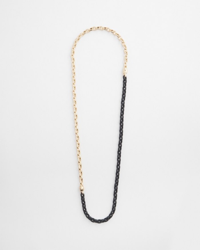 Chicos MagneticMix Black Matte Necklace - Black