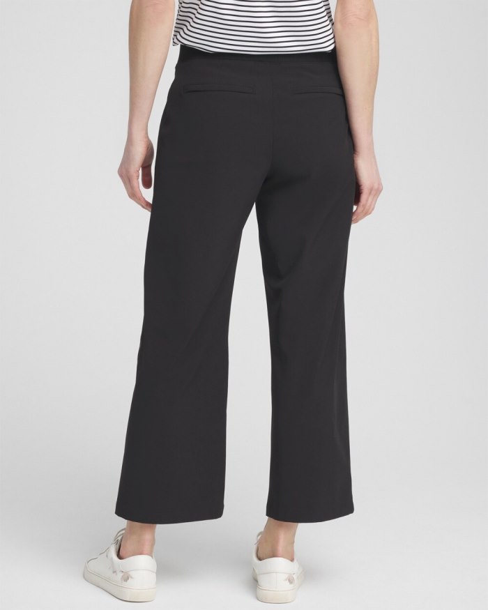 Chicos Zenergy Wide Leg Crops - Black