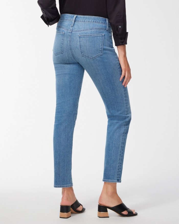 Chicos Girlfriend Ankle Jeans - Mill Street Indigo