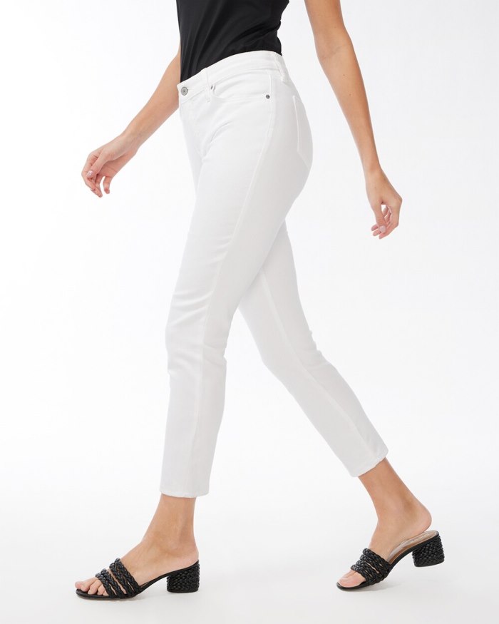 Chicos So Slimming No-Stain White Girlfriend Ankle Jeans 