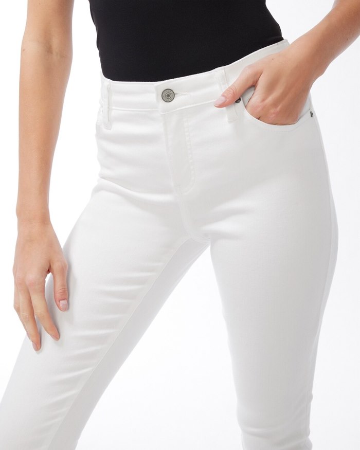 Chicos So Slimming No-Stain White Girlfriend Ankle Jeans 