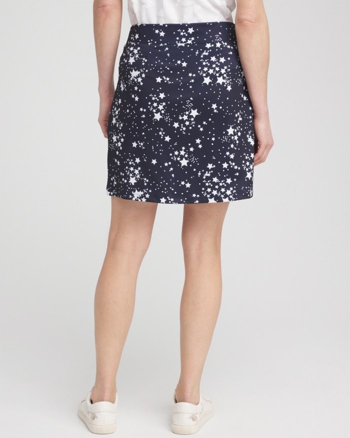 Chicos Zenergy UPF Knit Stars Skort - Classic Navy