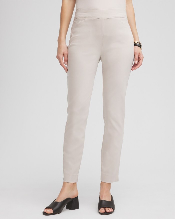 Chicos Brigitte Slim Ankle Pants - Smokey Taupe