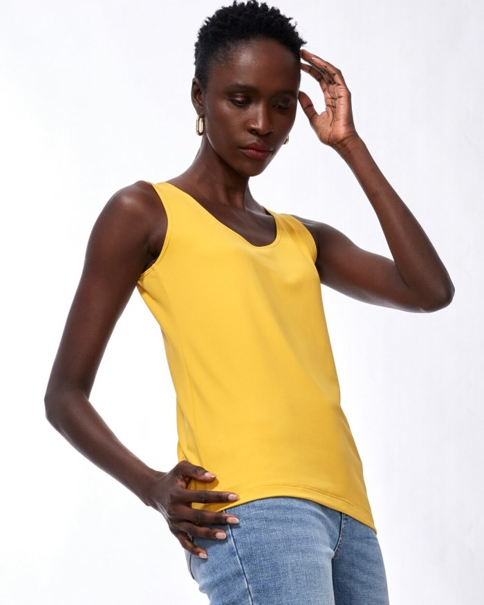 Chicos Microfiber Tank - Sol Yellow