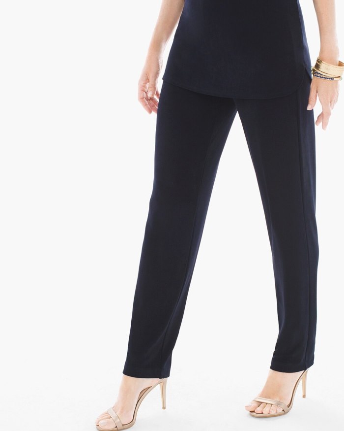 Chicos Travelers Essential Slim Pants - India Ink