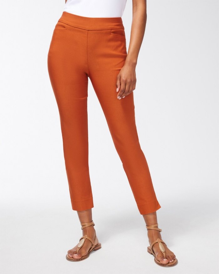 Chicos Brigitte Slim Ankle Pants - Amber Spice