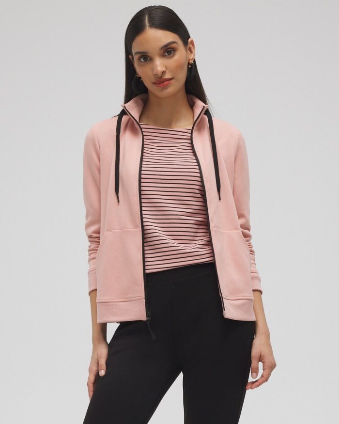 Chicos Zenergy Double Knit Jacket - French Blush