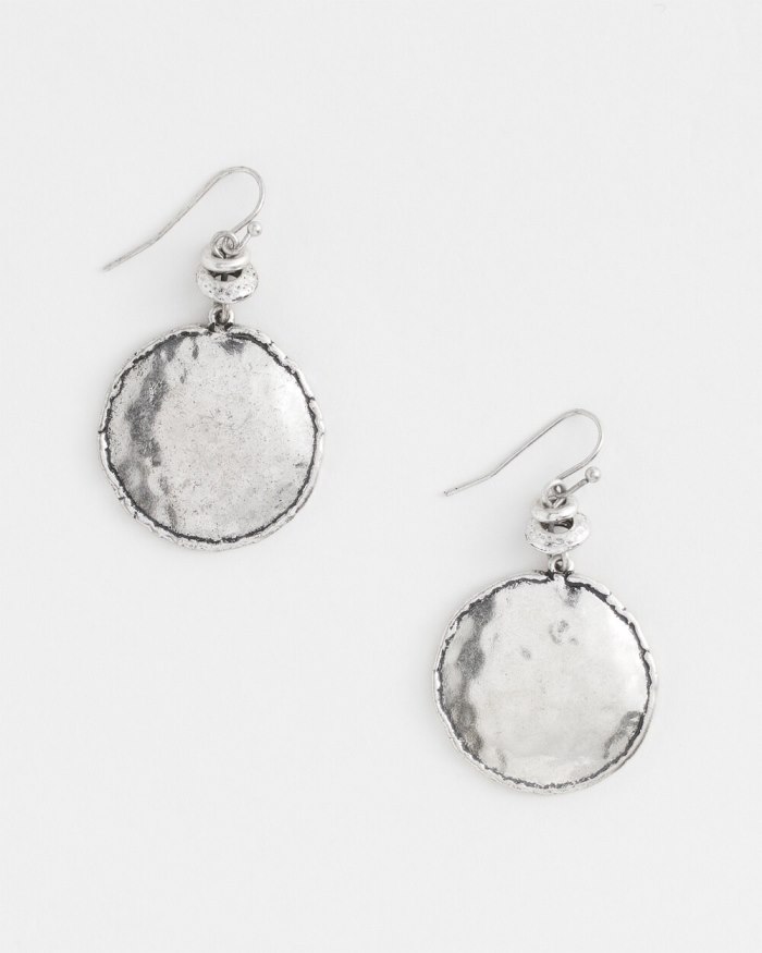 Chicos Tayla Drop Silver Earrings - Silver