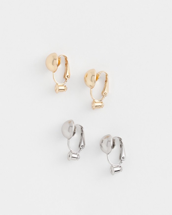 Chicos Clip Earring Converters - Mixed Metals