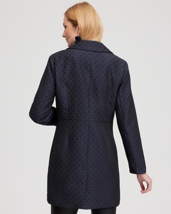 Chicos Jacquard Topper - Navy