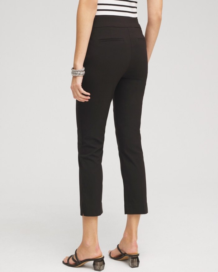 Chicos Brigitte Slim Cropped Pants - Soft Buttercup