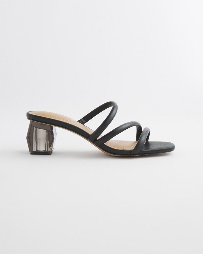 Chicos Lucite Heels - Black