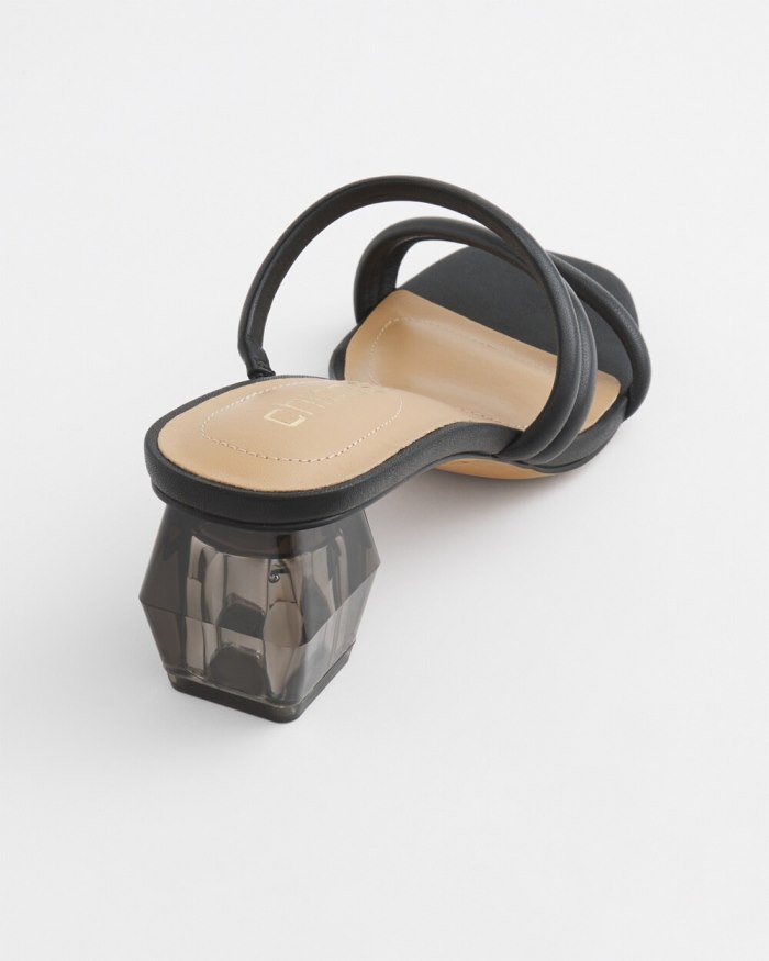 Chicos Lucite Heels - Black