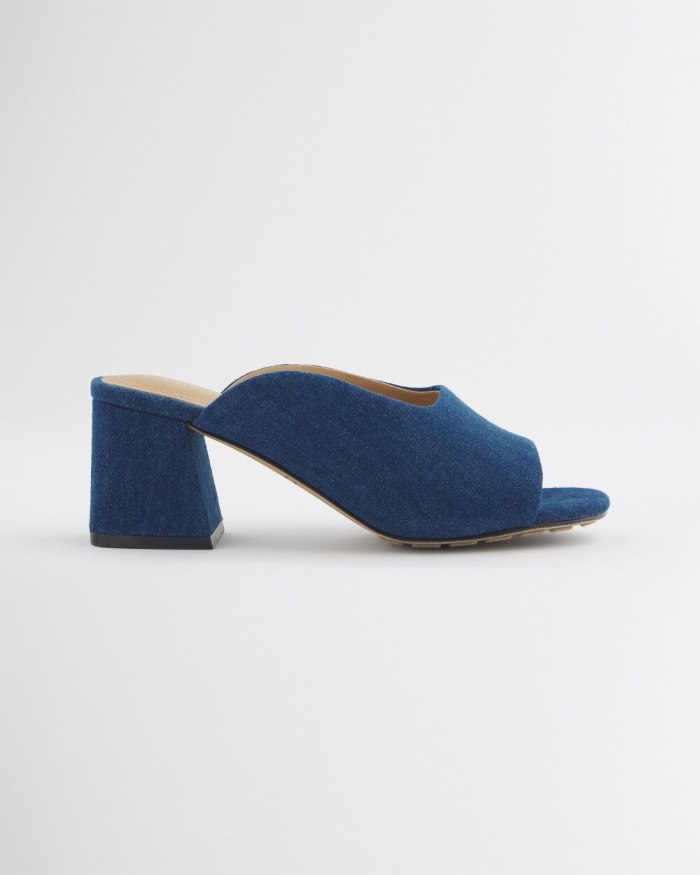 Chicos Denim Modern Heels - Dark Denim