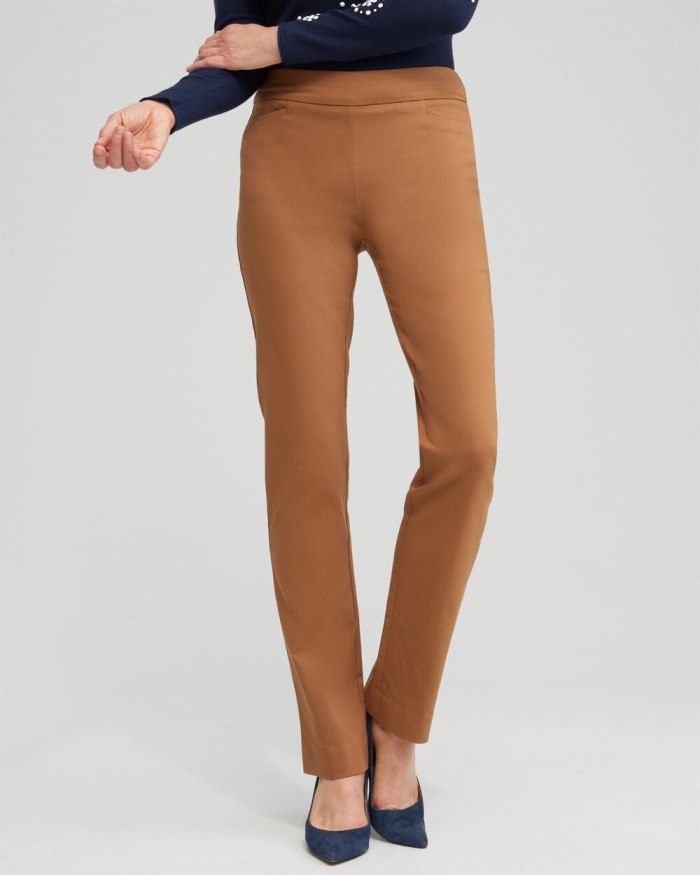 Chicos Brigitte 360 Pants - Briar Brown