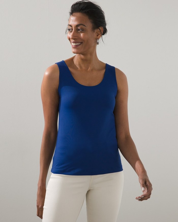 Chicos Microfiber Tank - Club Blue