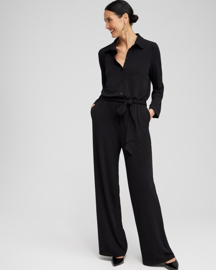 Chicos Utility Jumpsuit - Black