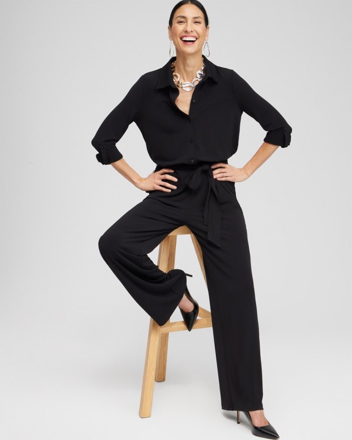 Chicos Utility Jumpsuit - Black