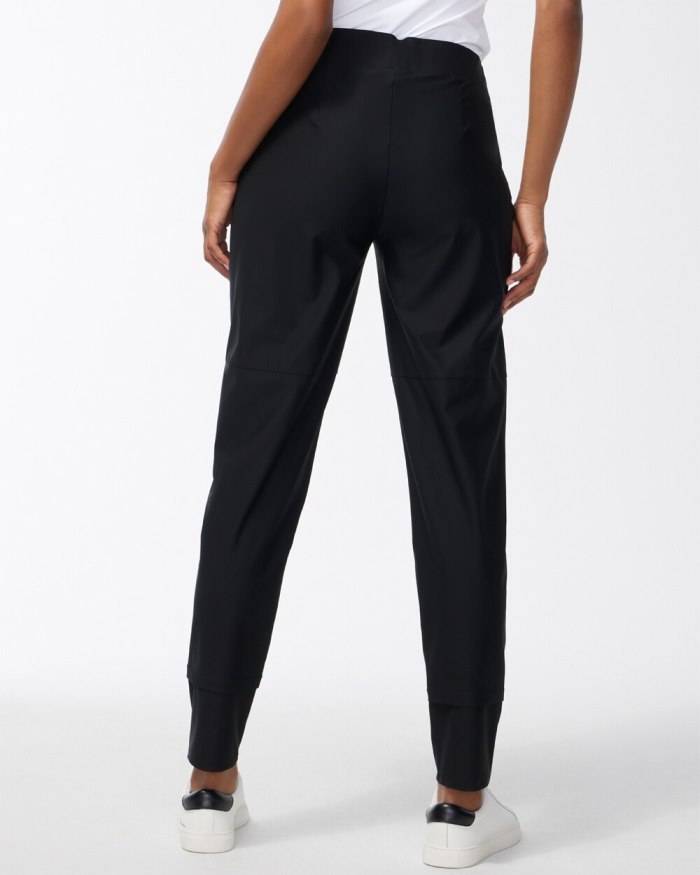 Chicos Zenergy Seam Detail Stretch Pants - Black