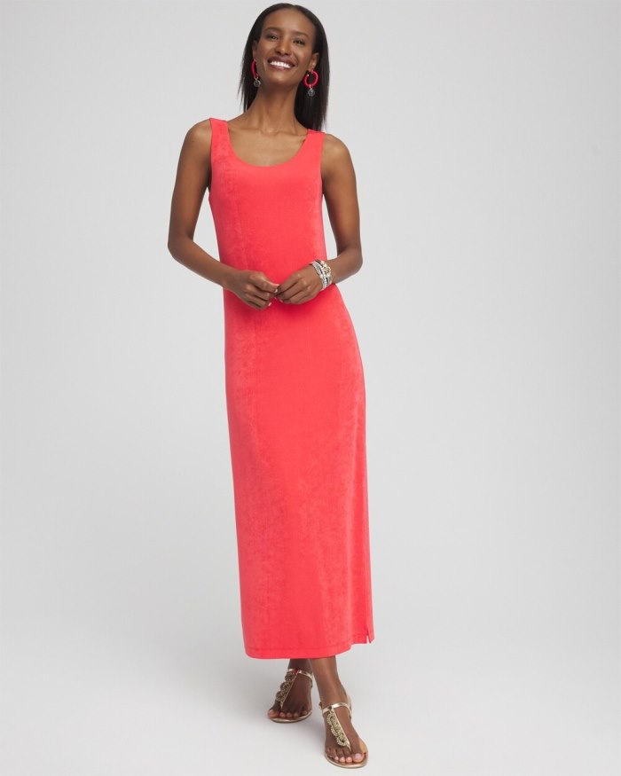 Chicos Travelers Classic Tank Dress - Watermelon Punch