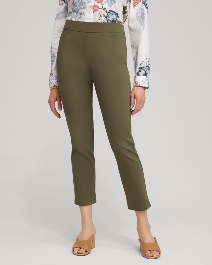 Chicos Brigitte Slim Ankle Pants - Olive