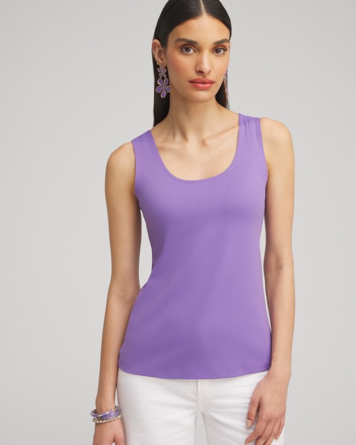 Chicos Microfiber Tank - Parisian Purple