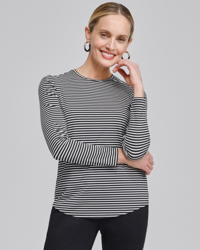 Chicos Zenergy UPF Long Sleeve Top - Black