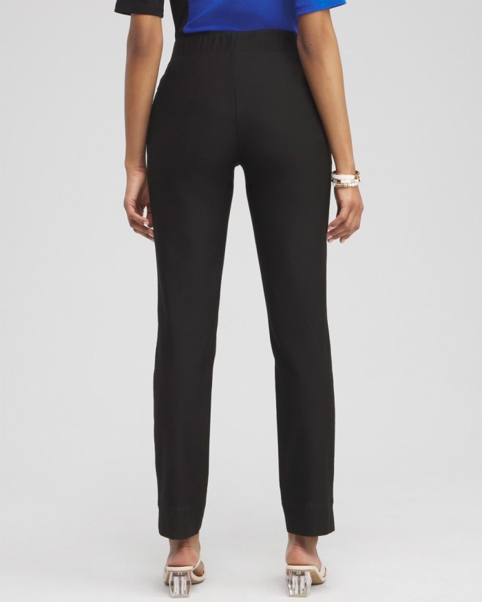 Chicos Travelers Collection Crepe Pants - Travelers Black