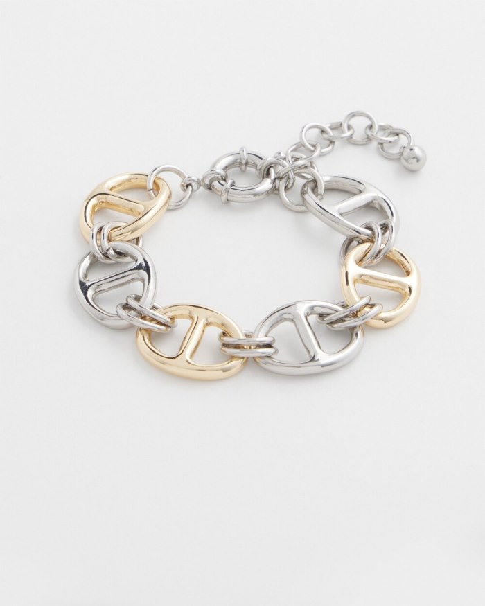 Chicos Mixed Metal Links Bracelet - Mixed Metals