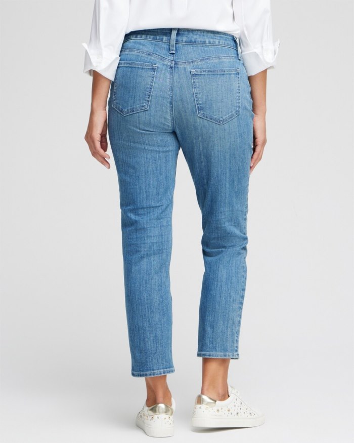 Chicos Girlfriend Cropped Jeans - Mill Street Indigo