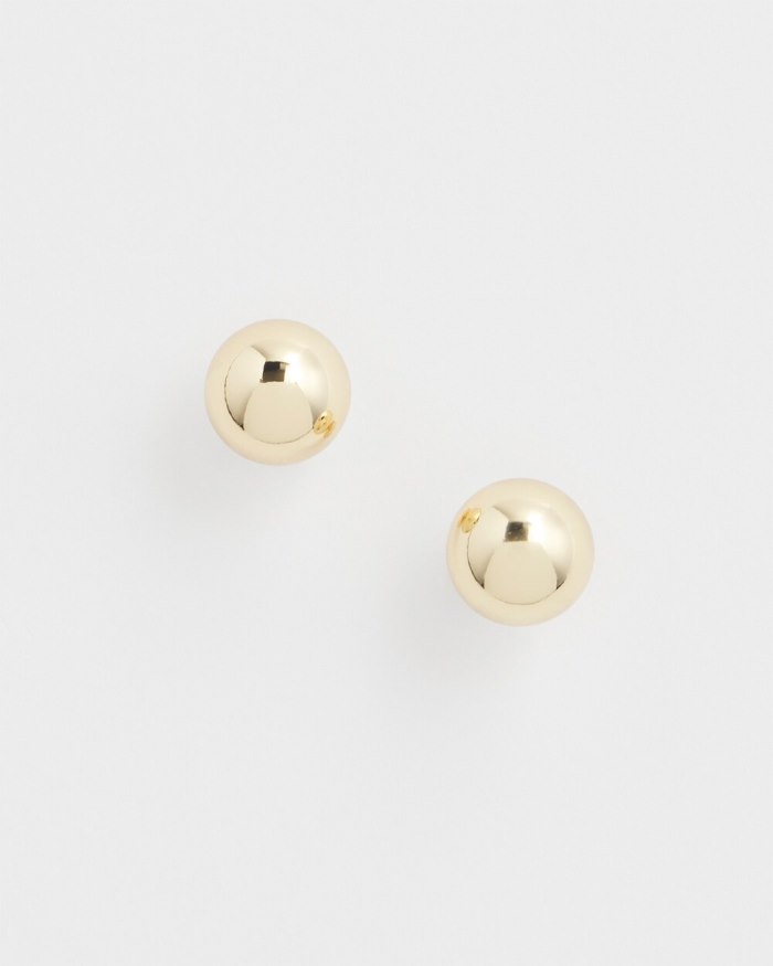 Chicos Gold Tone Stud Earrings - Gold