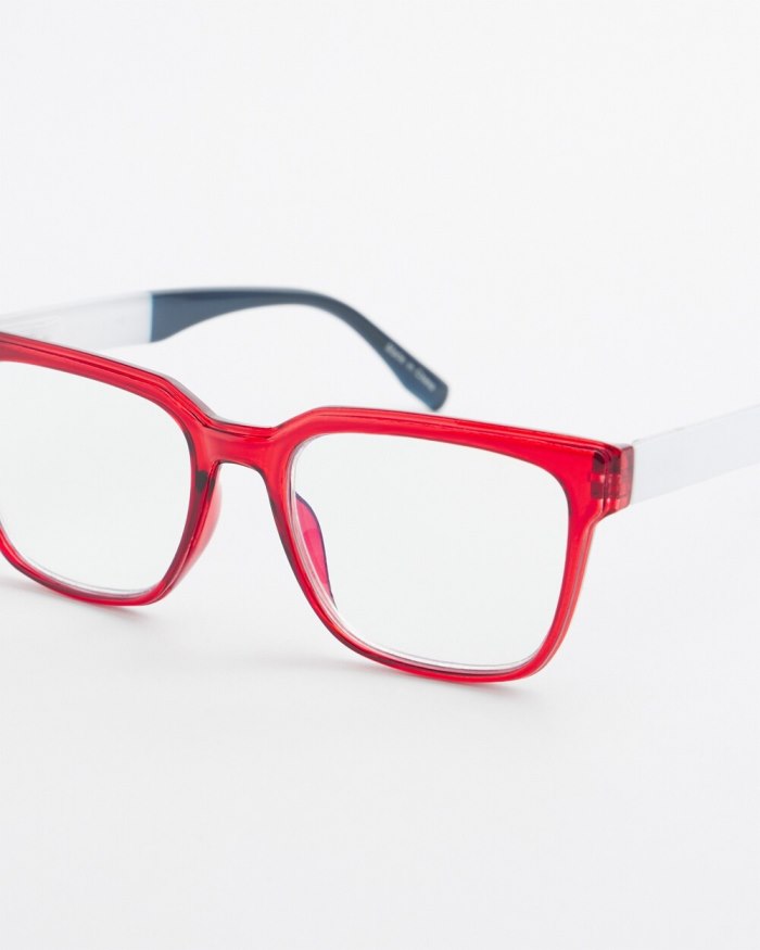 Chicos Americana Square Readers - Bright Red