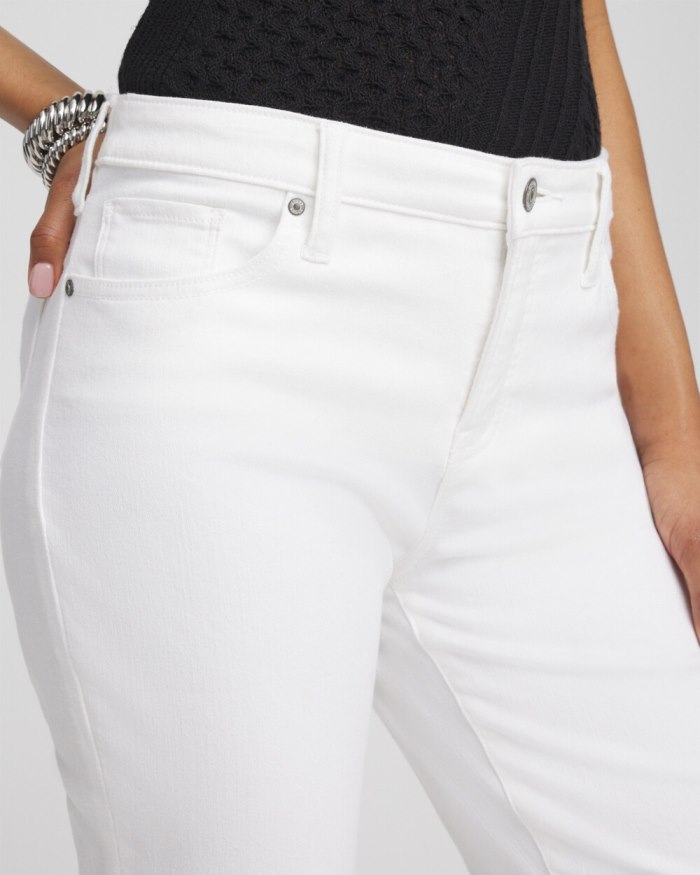 Chicos No Stain Girlfriend Cropped Jeans - Alabaster