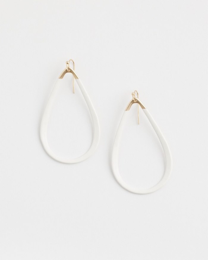 Chicos No Droop White Hoops - White