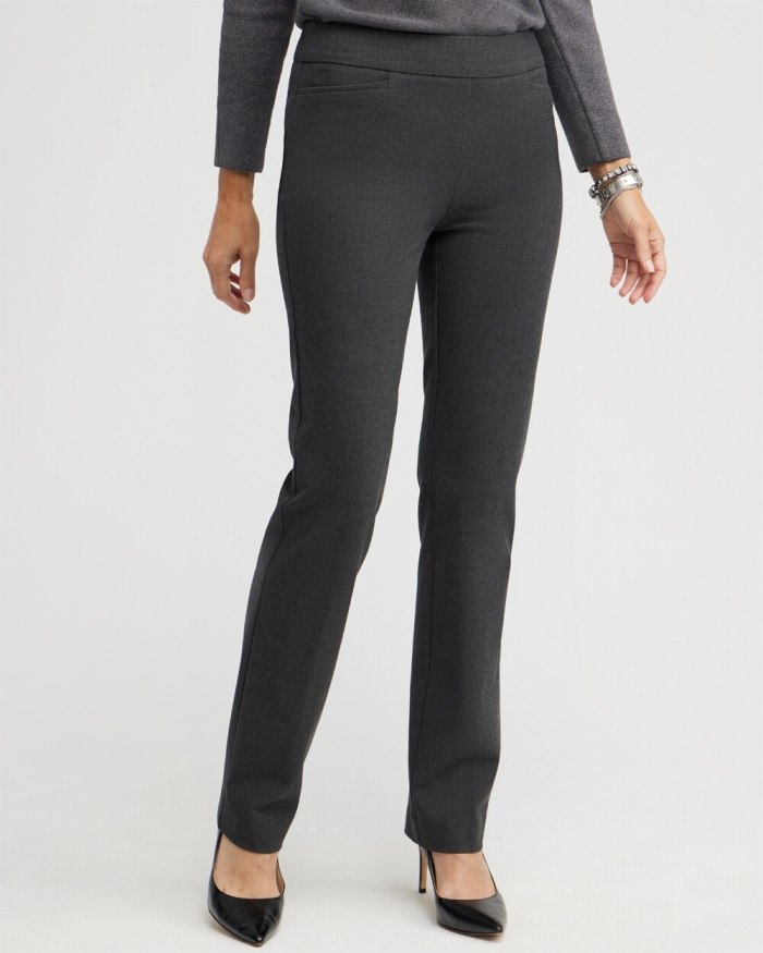 Chicos Brigitte Slim Pants - Graphite Heather Gray