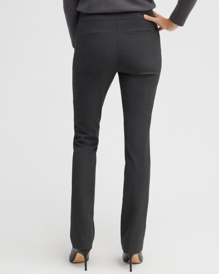 Chicos Brigitte Slim Pants - Graphite Heather Gray