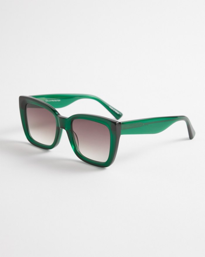 Chicos Green Square Sunglasses - Green