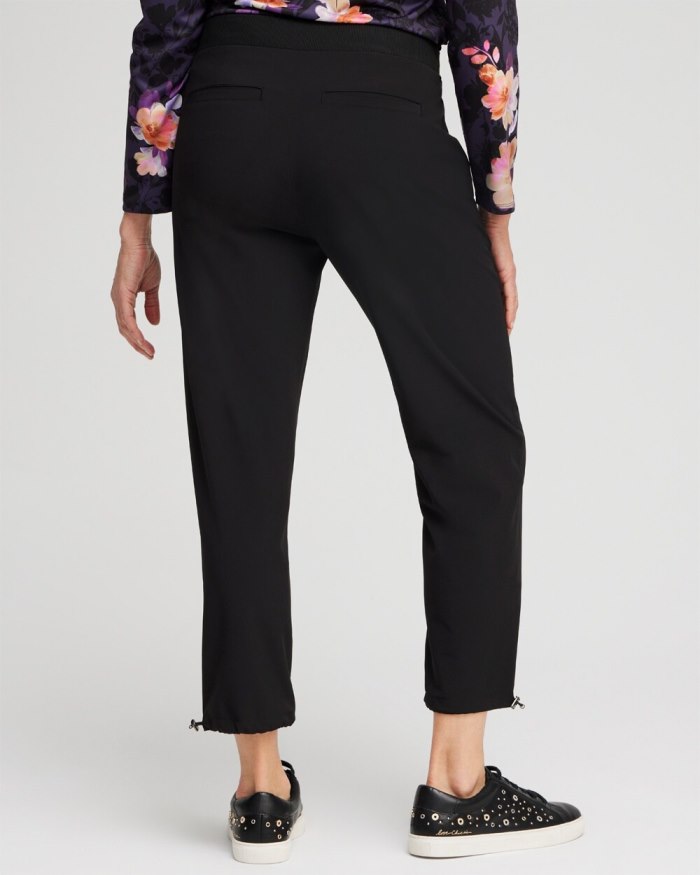 Chicos Zenergy UPF Neema Bungee Cropped Pants - Nectarine