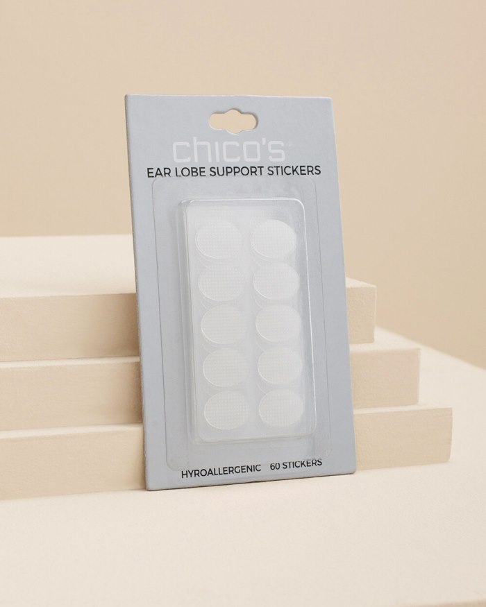 Chicos Ear Lobe Support Stickers - White