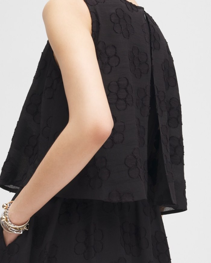 Chicos Black Label Layered Popover Dress - Black