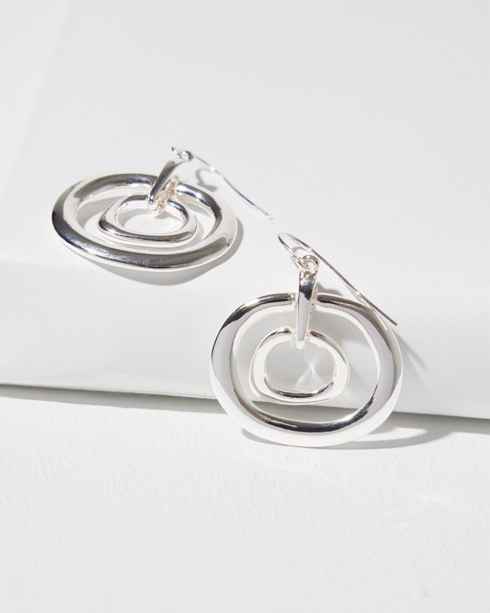 Chicos Eccentric Earrings - Silver