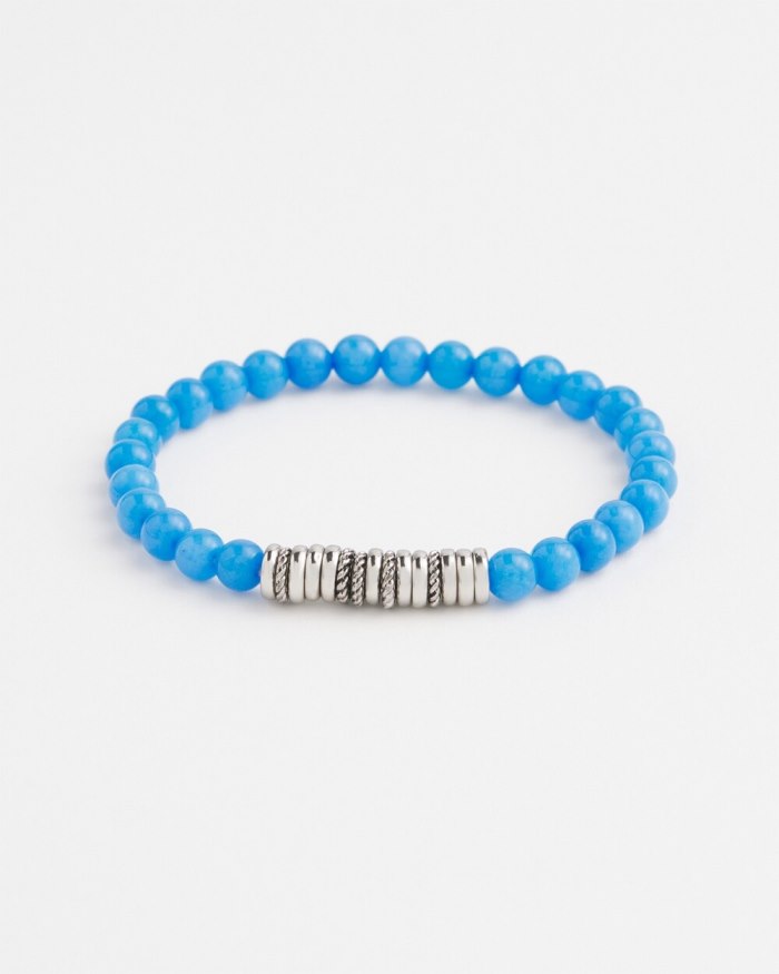 Chicos Blue Jade Hero Stretch Bracelet - Intense Azure