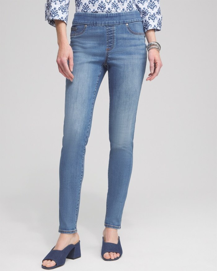 Chicos Pull-on Jeggings - Aquaria Indigo