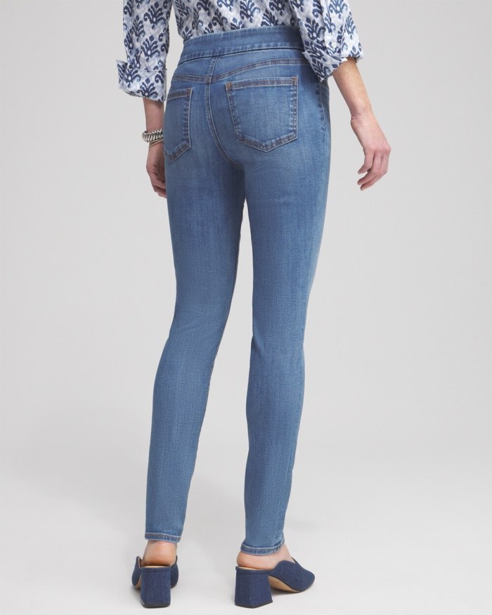 Chicos Pull-on Jeggings - Aquaria Indigo