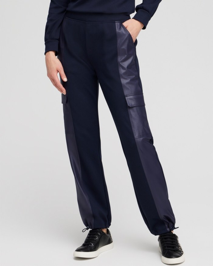 Chicos Zenergy Double Knit Pants - Classic Navy